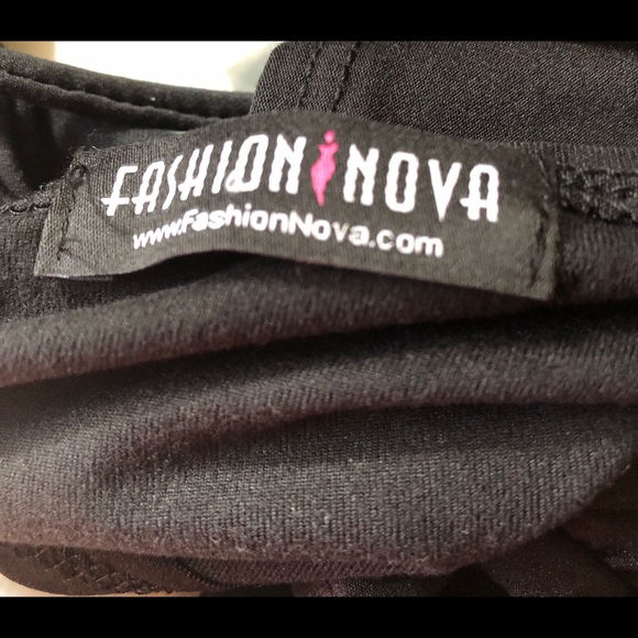Fashion Nova Black Night Crop Top - Picture 2 of 2